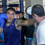 En el Centro de Entrenamiento Olímpico CEO, acompañamos a los seleccionados chilenos de box, encabezados por el medallista panamericano Miguel Véliz, en su preparación al próximo campeonato preolímpico, bjo la atenta mirada del tácnico cubano Jesús Martinez.
19/11/2015
Santiago, Chile
Foto: Max Montecinos/Mindep